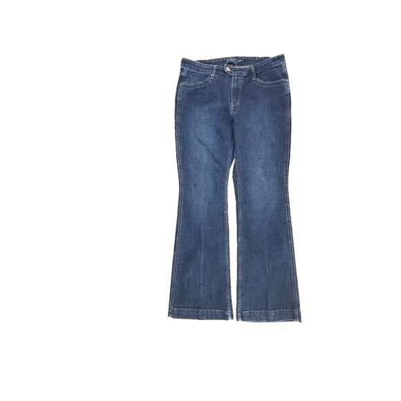 Levi's Demi Curve Classic Flare Women's size 16 Dark Wash Blue Denim Jeans - Picture 1 of 5